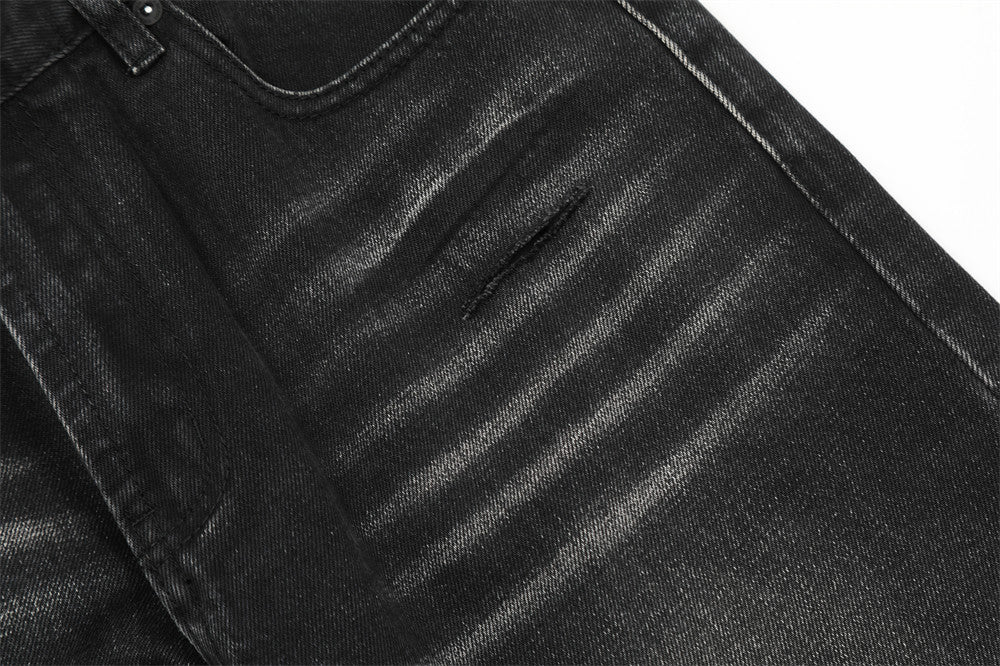 Loose Fit Washed Denim Straight Jeans PinkLimes Trending Streetwear