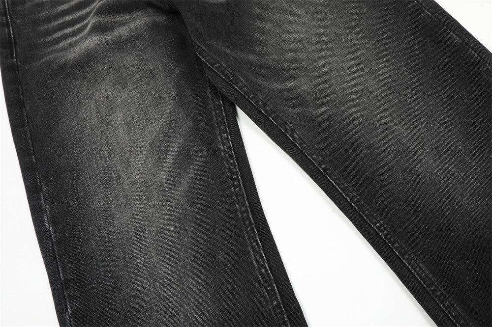 Loose Fit Washed Denim Straight Jeans PinkLimes Trending Streetwear