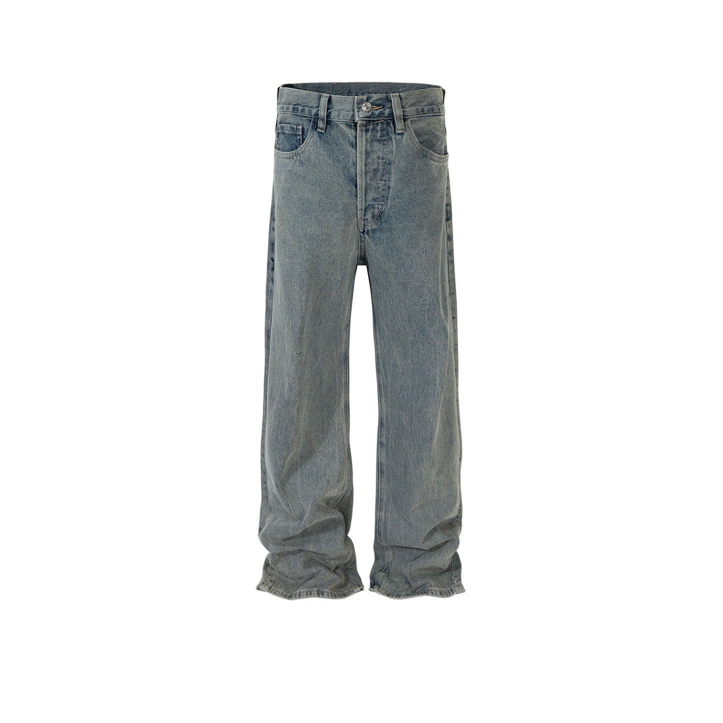 Neutral Washed Faded Straight Denim Pants Gray PinkLimes Trending Streetwear