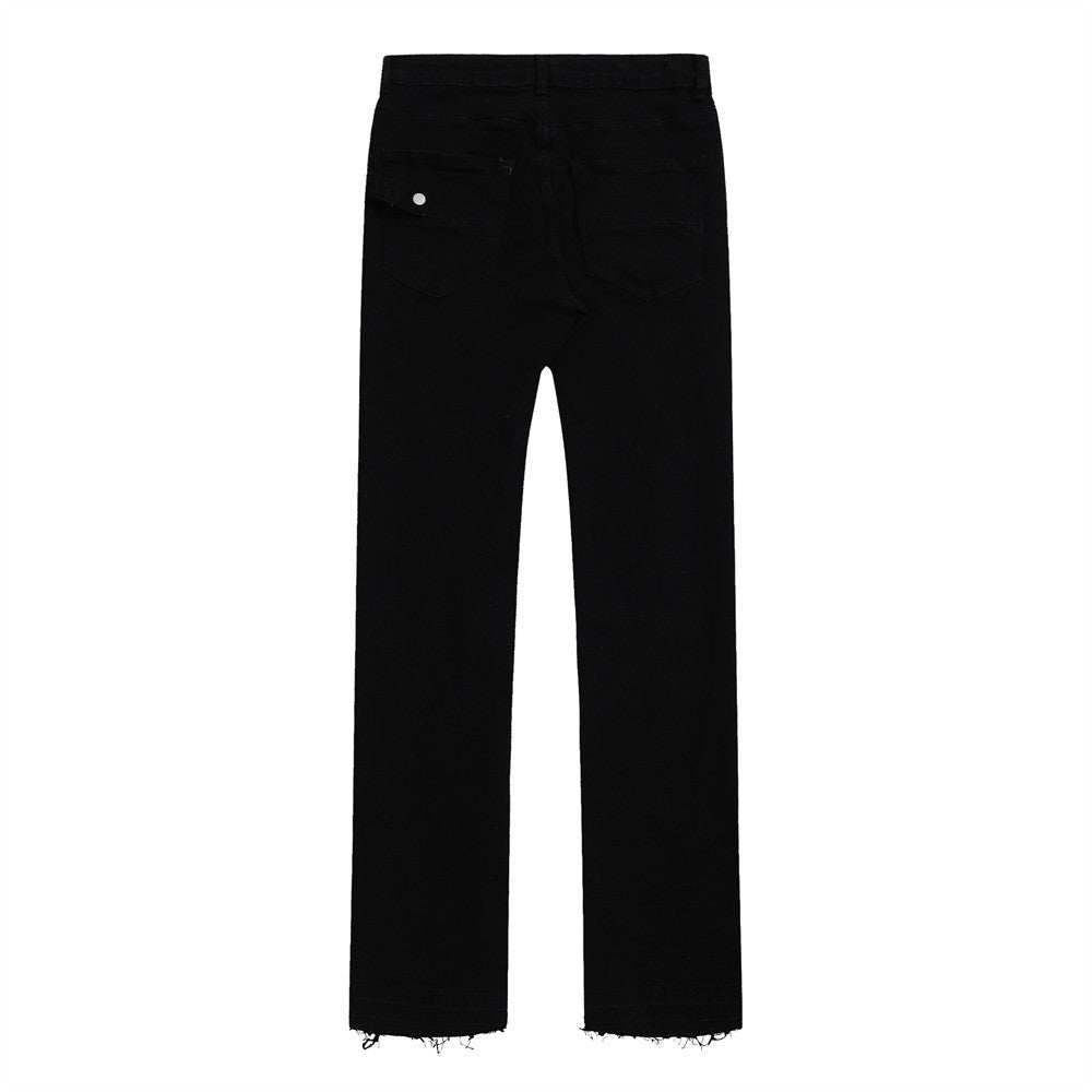 American-Style Washed Straight Jeans PinkLimes Trending Streetwear