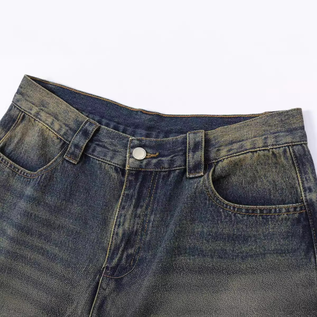 Retro Blue Washed Loose Jeans PinkLimes Trending Streetwear