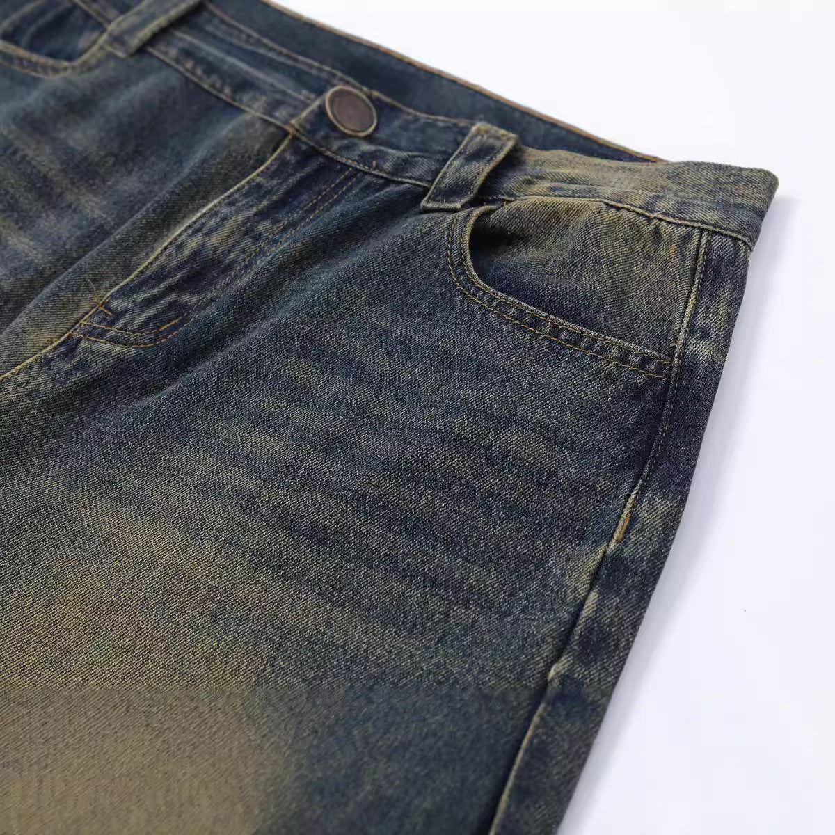 Retro Blue Washed Loose Jeans PinkLimes Trending Streetwear
