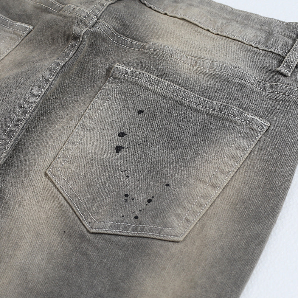 Splash Ink Loose Jeans PinkLimes Trending Streetwear