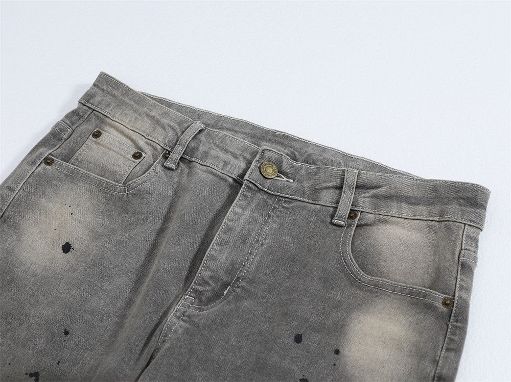 Splash Ink Loose Jeans PinkLimes Trending Streetwear
