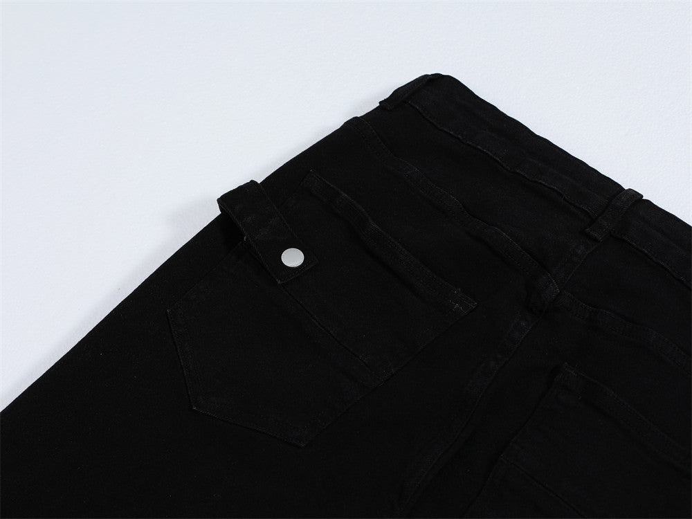 American-Style Washed Straight Jeans PinkLimes Trending Streetwear