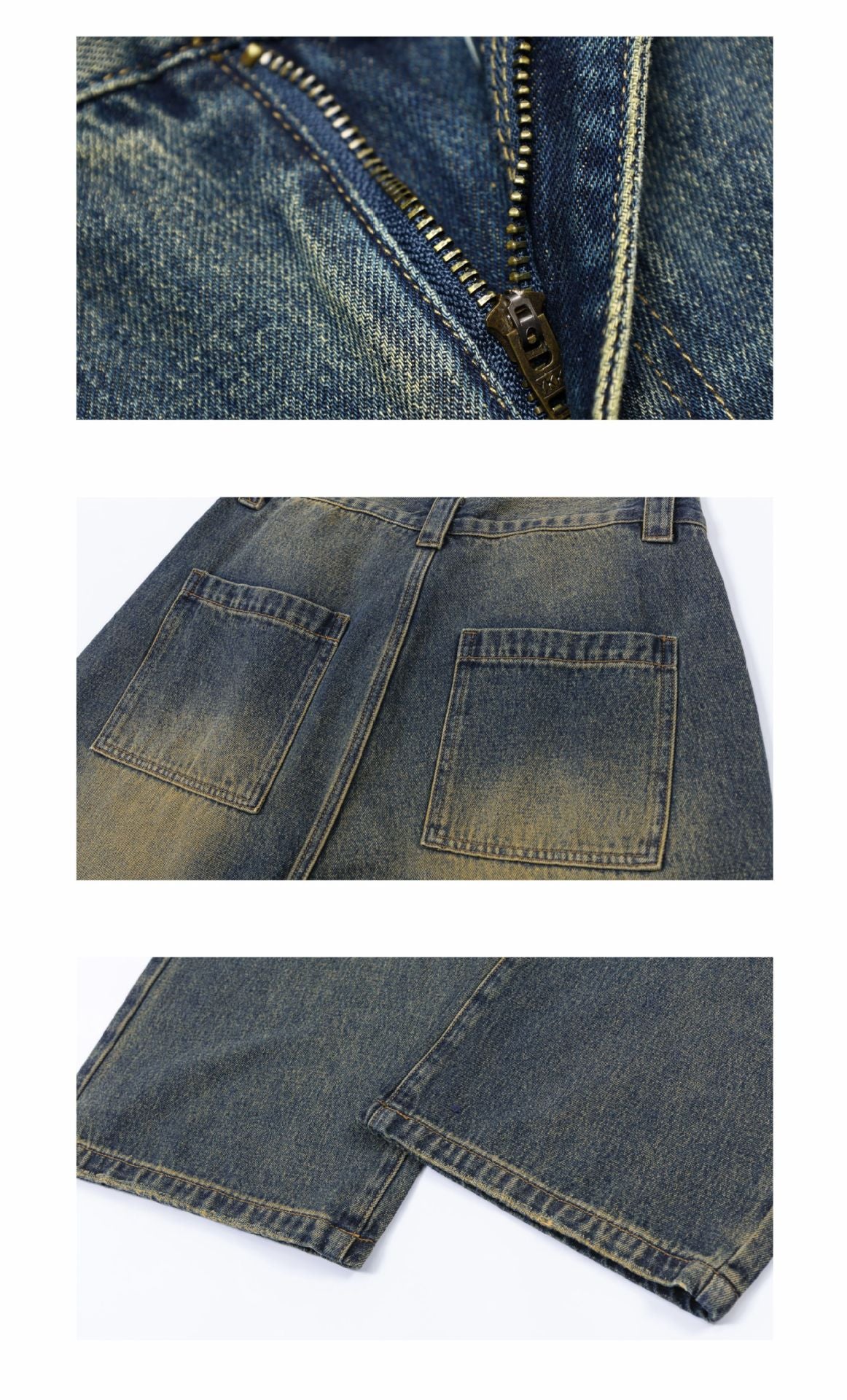 Retro Blue Washed Loose Jeans PinkLimes Trending Streetwear