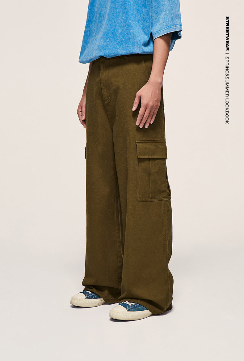 Wide Leg Workwear Cargo Pants PinkLimes Trending Streetwear