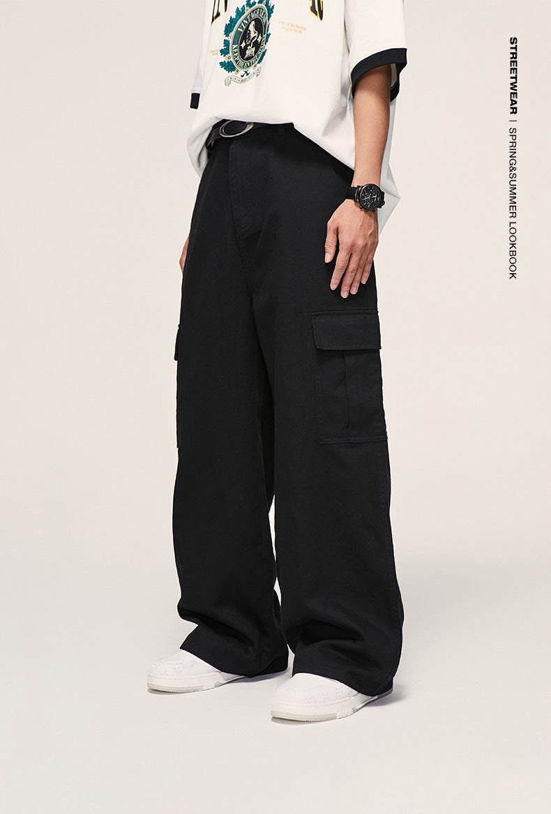 Wide Leg Workwear Cargo Pants PinkLimes Trending Streetwear