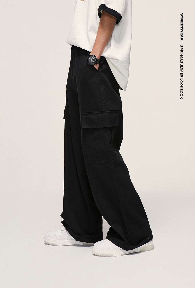 Wide Leg Workwear Cargo Pants PinkLimes Trending Streetwear