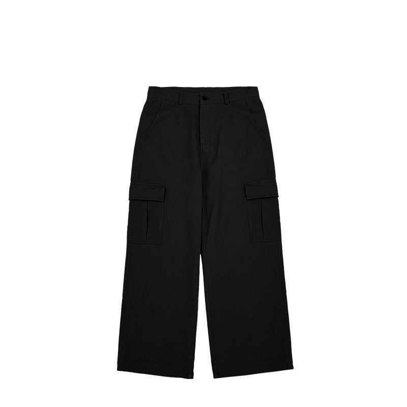Wide Leg Workwear Cargo Pants Black PinkLimes Trending Streetwear