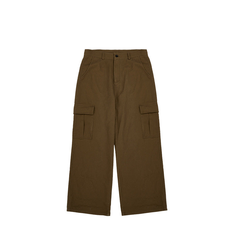 Wide Leg Workwear Cargo Pants Brown PinkLimes Trending Streetwear