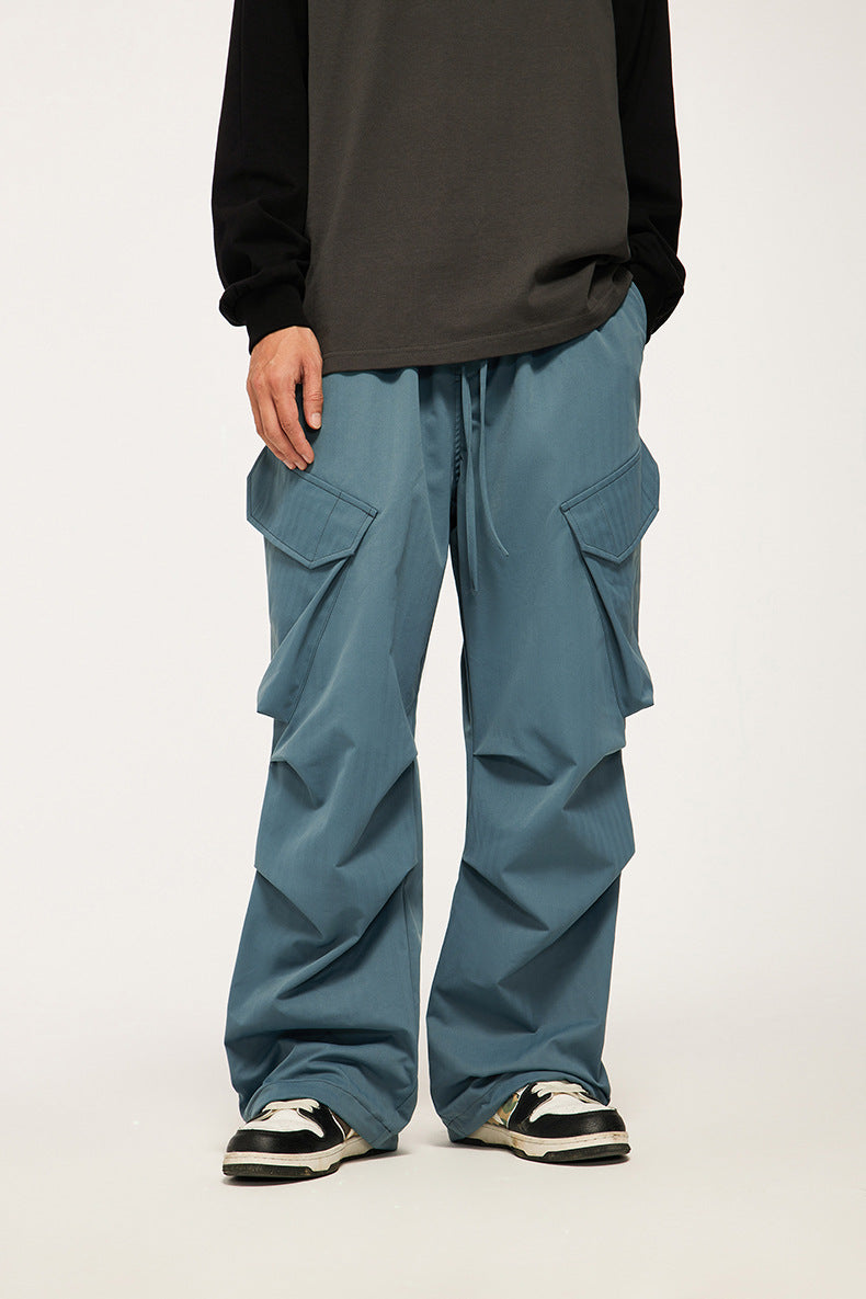 Functional Workwear Wide Leg Cargo Pants PinkLimes Trending Streetwear