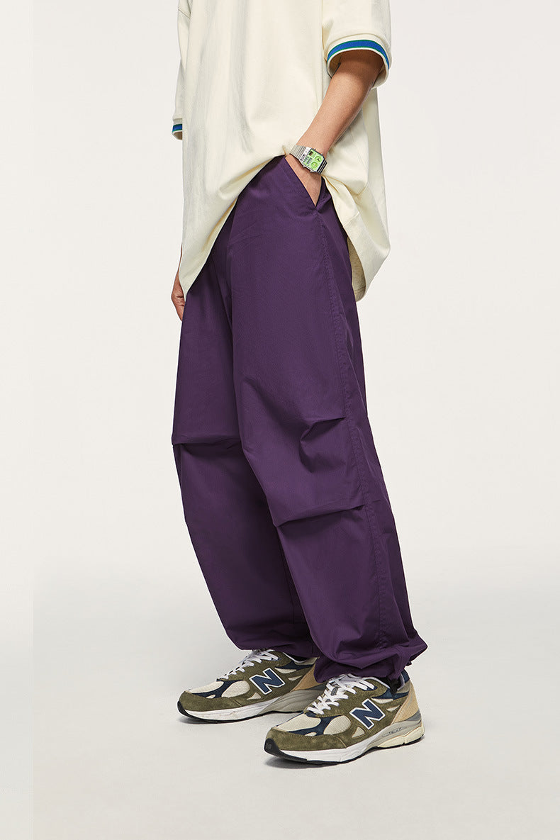Two-Way Paratrooper Wide Leg Cargo Pants PinkLimes Trending Streetwear