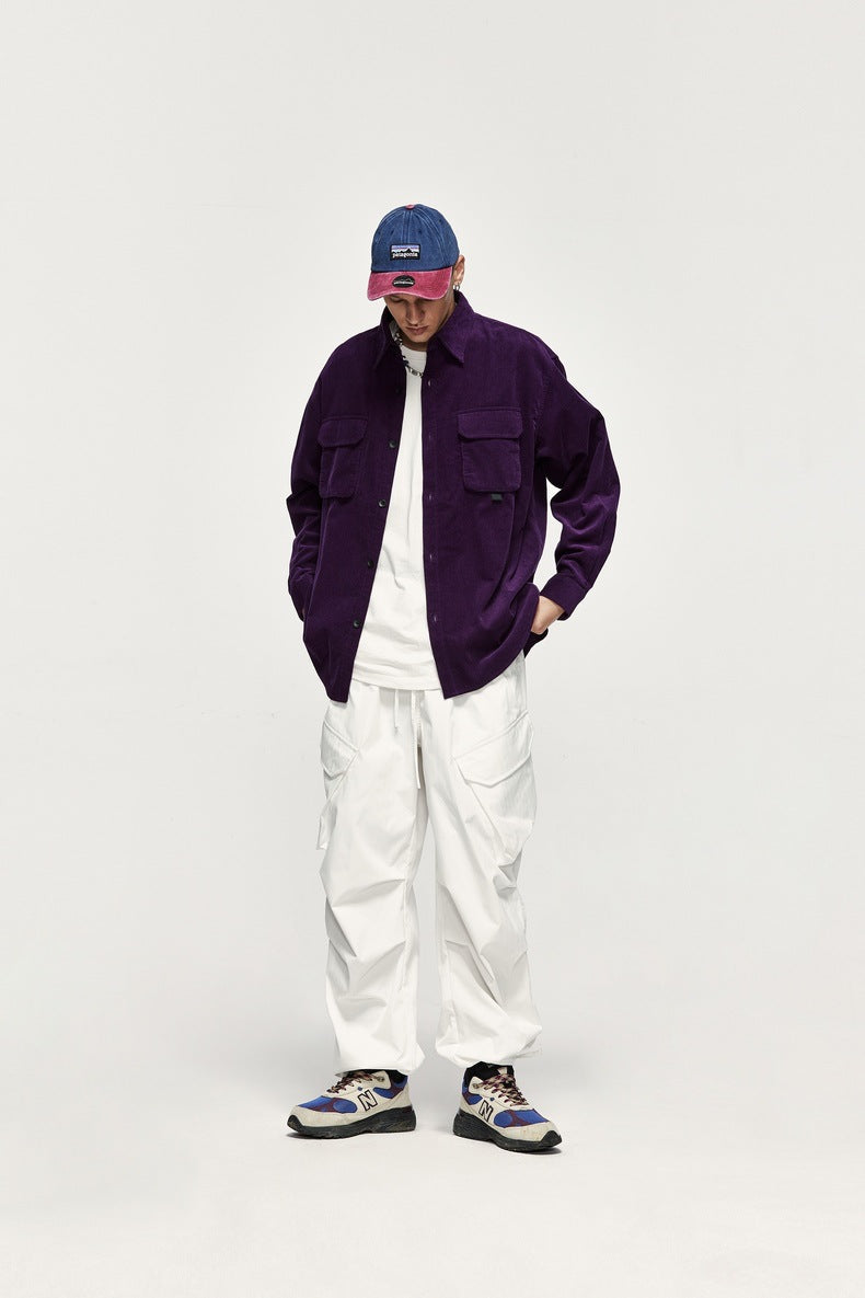 Functional Workwear Wide Leg Cargo Pants PinkLimes Trending Streetwear