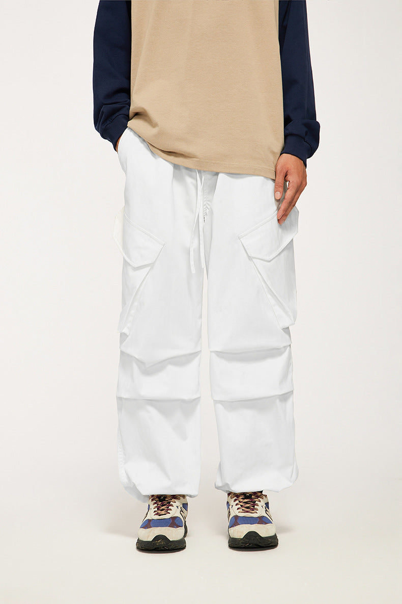 Functional Workwear Wide Leg Cargo Pants PinkLimes Trending Streetwear