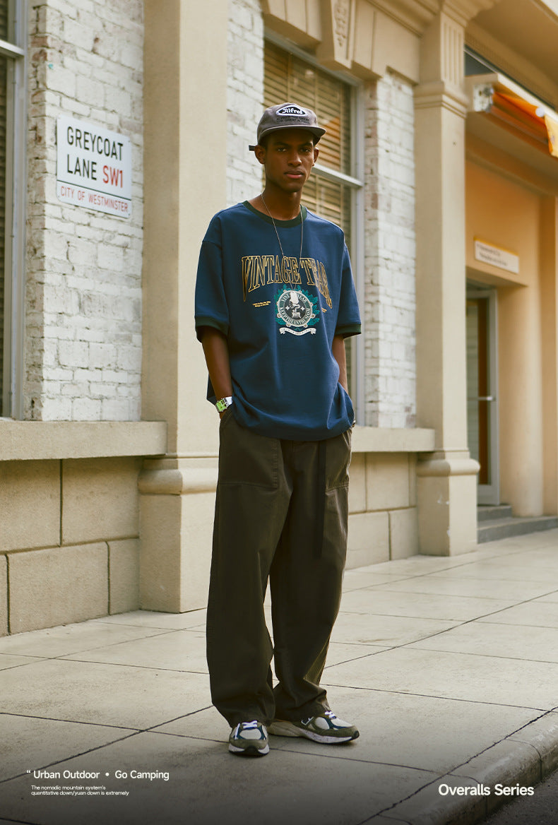 Japanese Loose Tooling Wide Leg Cargo Pants PinkLimes Trending Streetwear