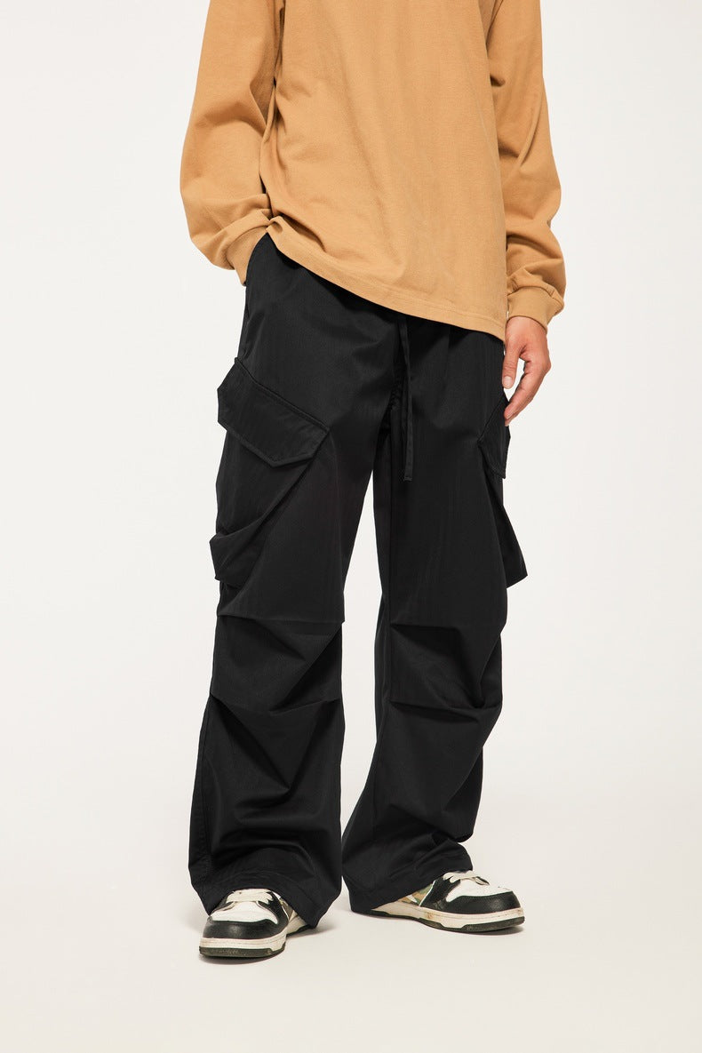 Functional Workwear Wide Leg Cargo Pants PinkLimes Trending Streetwear