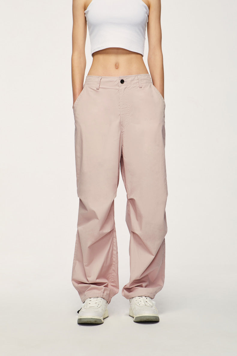Two-Way Paratrooper Wide Leg Cargo Pants PinkLimes Trending Streetwear