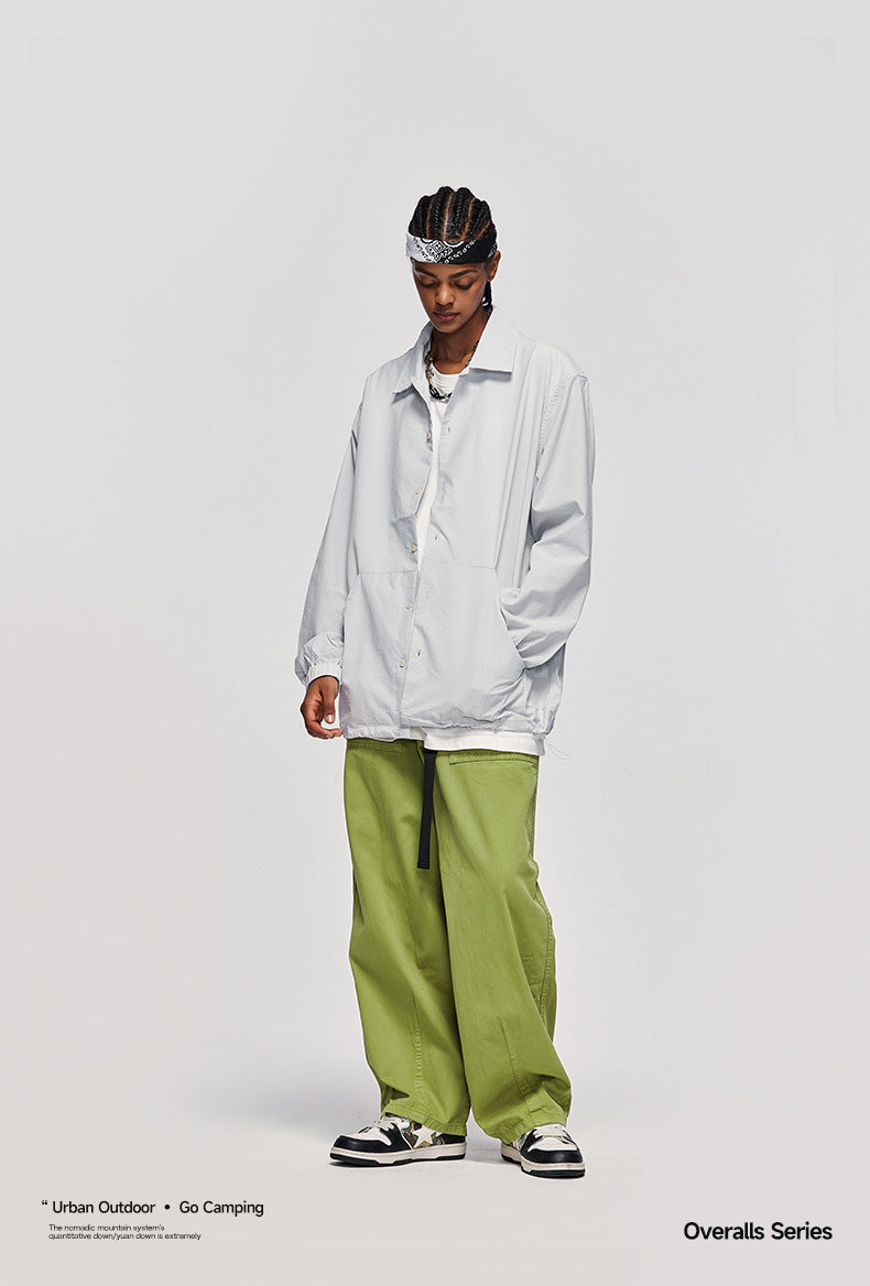 Japanese Loose Tooling Wide Leg Cargo Pants PinkLimes Trending Streetwear