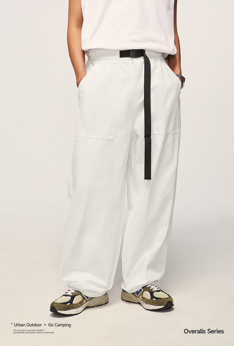 Japanese Loose Tooling Wide Leg Cargo Pants PinkLimes Trending Streetwear