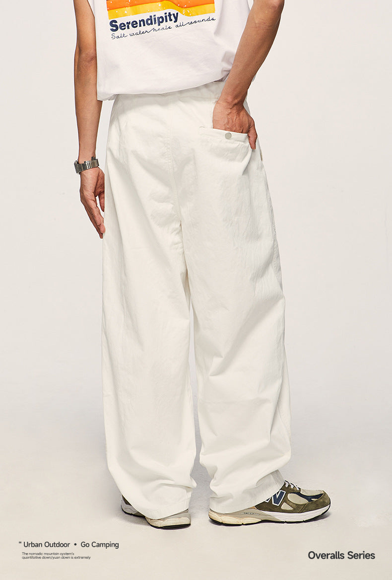 Japanese Loose Tooling Wide Leg Cargo Pants PinkLimes Trending Streetwear