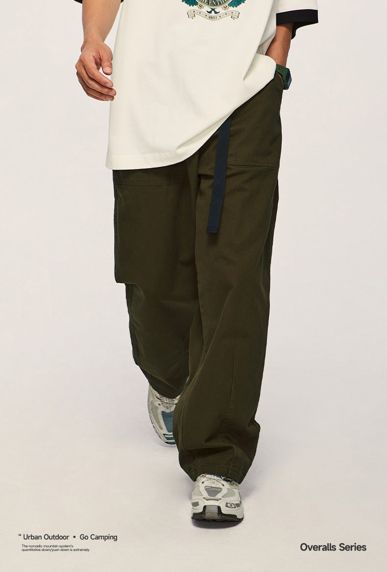Japanese Loose Tooling Wide Leg Cargo Pants PinkLimes Trending Streetwear