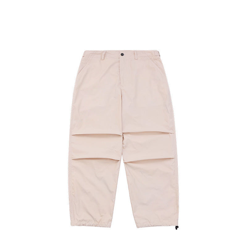 Two-Way Paratrooper Wide Leg Cargo Pants Grey PinkLimes Trending Streetwear