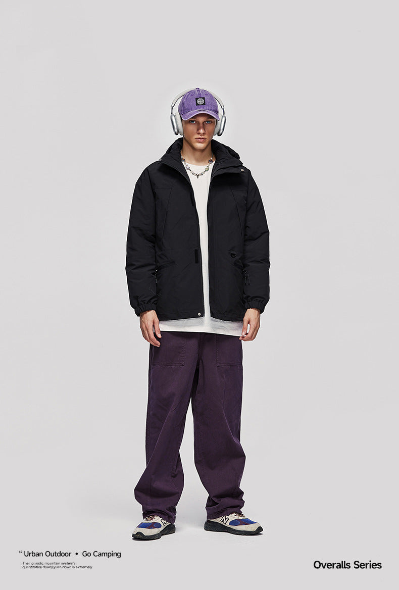 Japanese Loose Tooling Wide Leg Cargo Pants PinkLimes Trending Streetwear