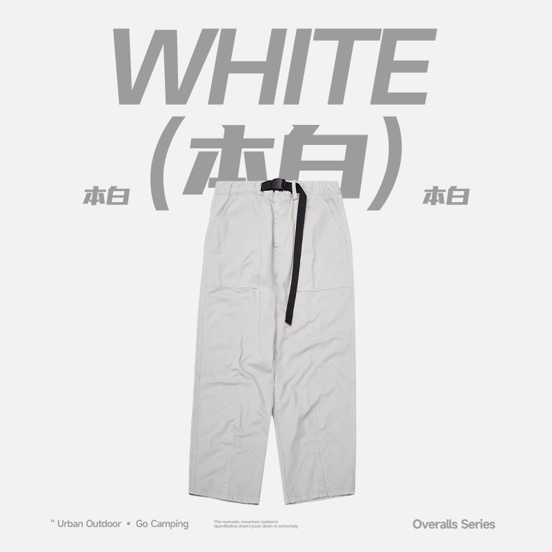Japanese Loose Tooling Wide Leg Cargo Pants Ben White PinkLimes Trending Streetwear