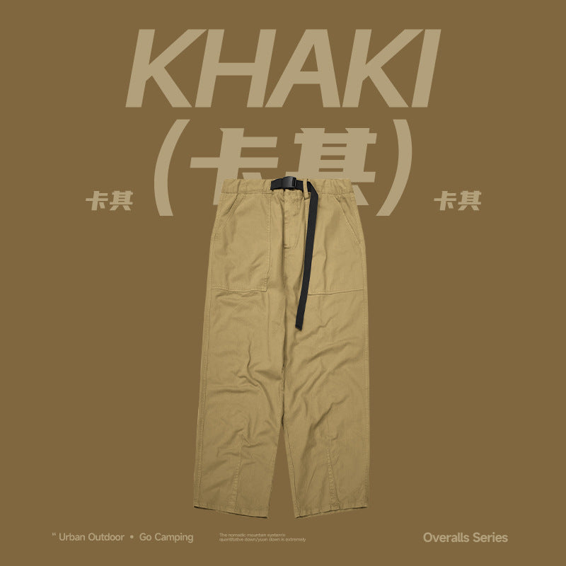 Japanese Loose Tooling Wide Leg Cargo Pants PinkLimes Trending Streetwear