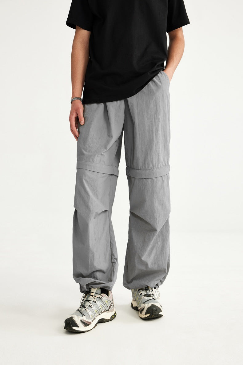 Waterproof Disassembly Wide-Leg Cargo Pants PinkLimes Trending Streetwear