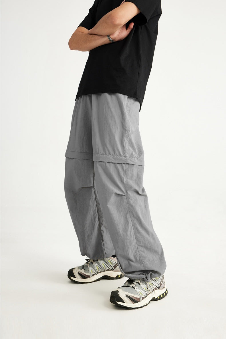 Waterproof Disassembly Wide-Leg Cargo Pants PinkLimes Trending Streetwear