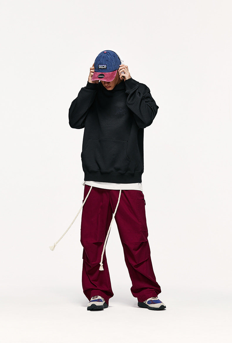 Tethered Wide-Leg Cargo Pants PinkLimes Trending Streetwear