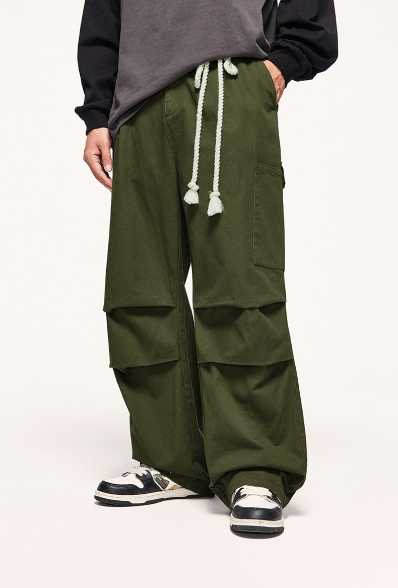 Tethered Wide-Leg Cargo Pants PinkLimes Trending Streetwear