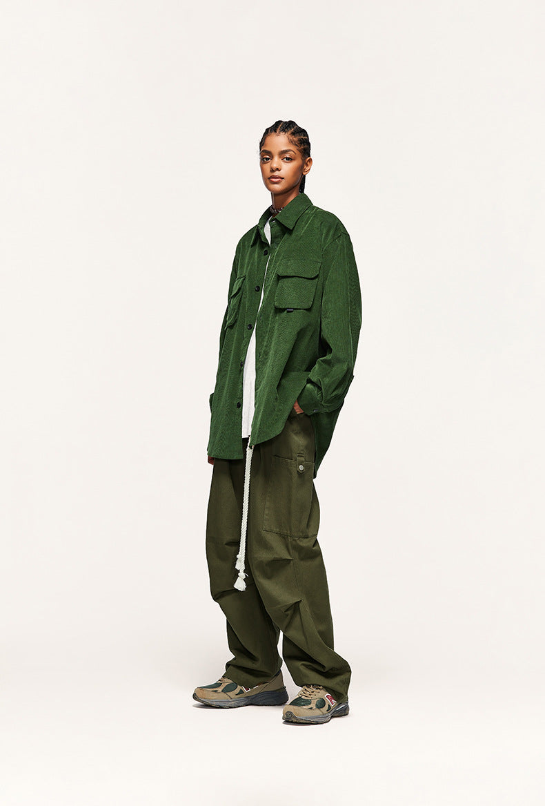 Tethered Wide-Leg Cargo Pants PinkLimes Trending Streetwear