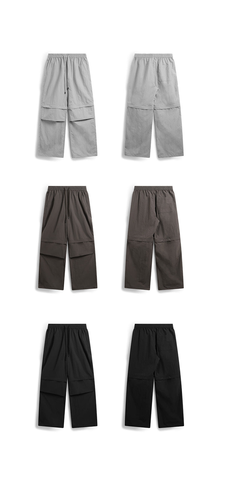 Waterproof Disassembly Wide-Leg Cargo Pants PinkLimes Trending Streetwear