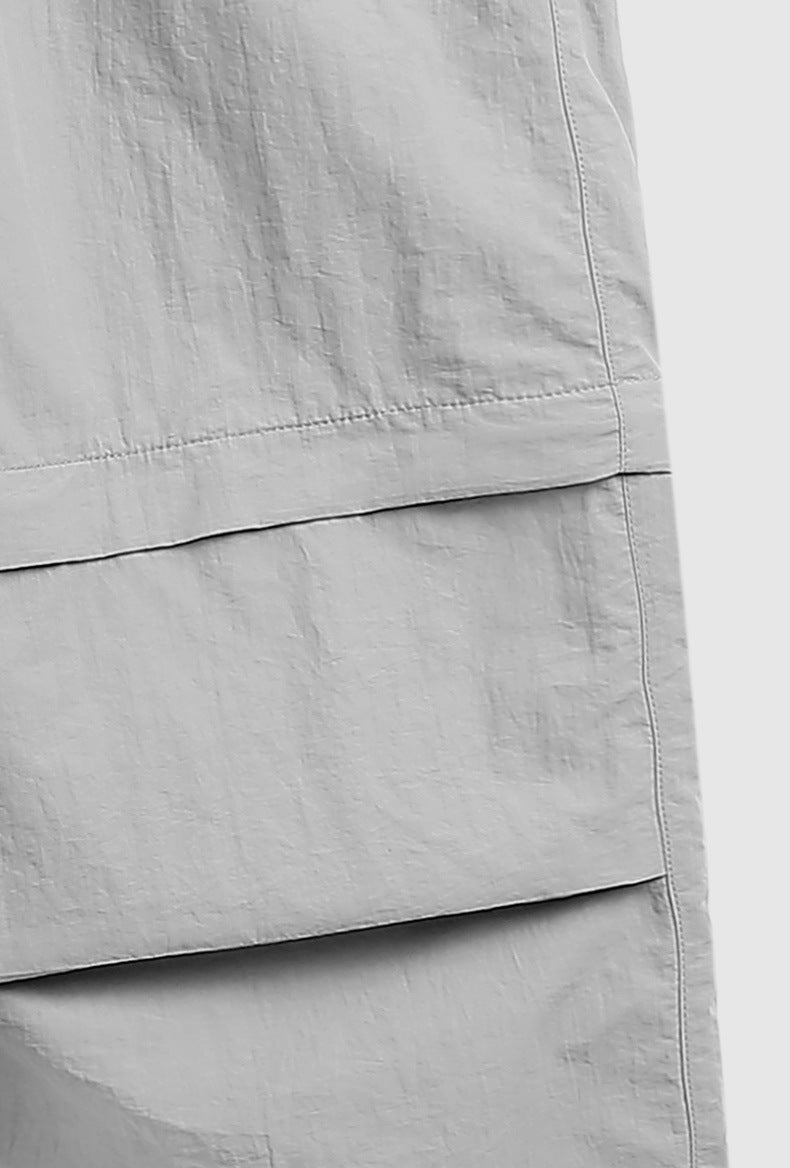 Waterproof Disassembly Wide-Leg Cargo Pants PinkLimes Trending Streetwear