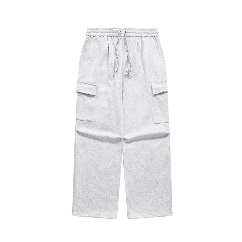 Dopamine Bristle Wide-Leg Cargo Pants Grey PinkLimes Trending Streetwear