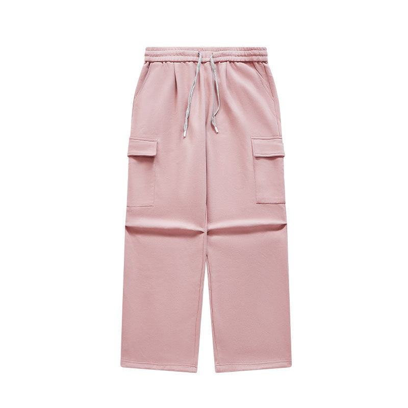Dopamine Bristle Wide-Leg Cargo Pants Pink PinkLimes Trending Streetwear