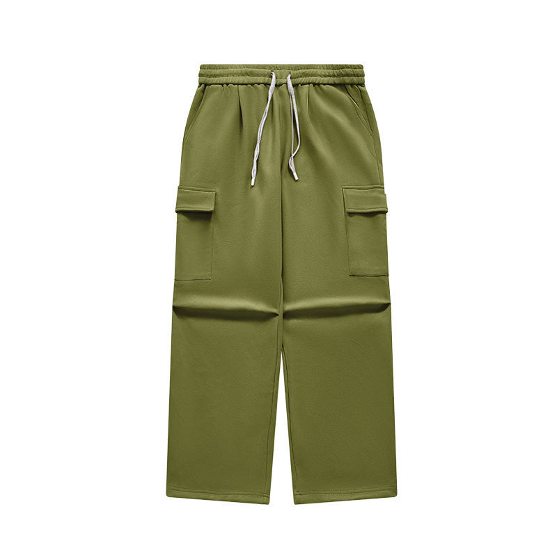 Dopamine Bristle Wide-Leg Cargo Pants Army Green PinkLimes Trending Streetwear