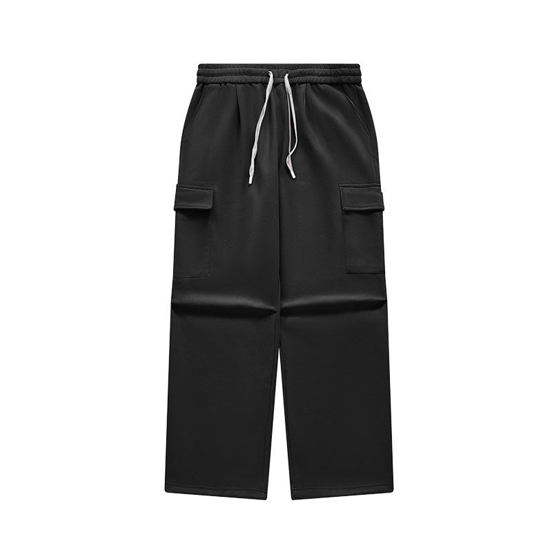 Dopamine Bristle Wide-Leg Cargo Pants Black PinkLimes Trending Streetwear