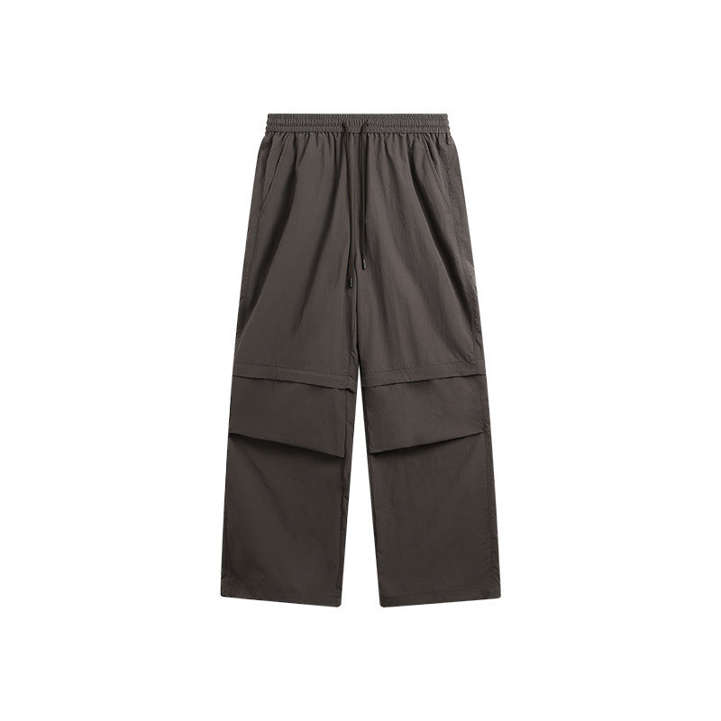 Waterproof Disassembly Wide-Leg Cargo Pants Brown PinkLimes Trending Streetwear