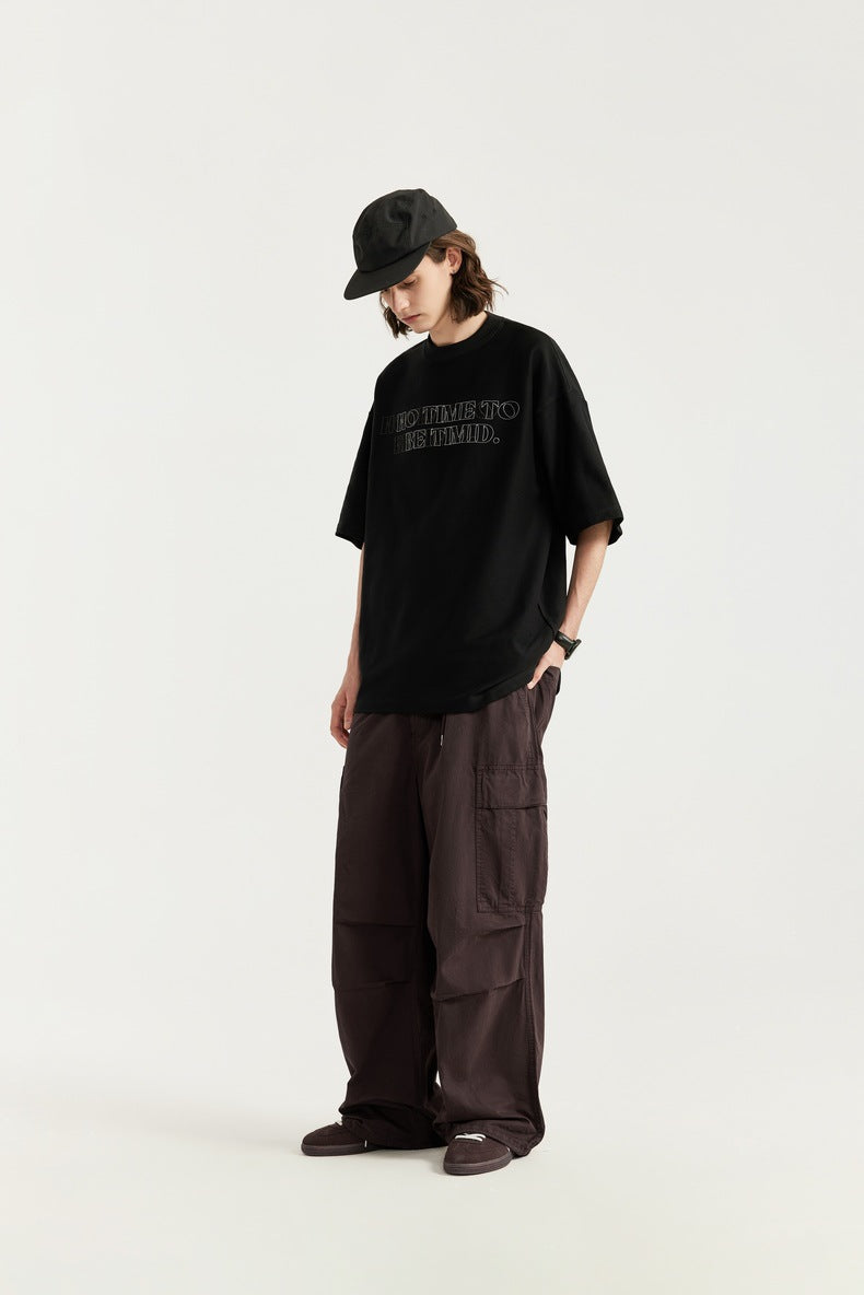 Washed Wide-Leg Cargo Overalls PinkLimes Trending Streetwear