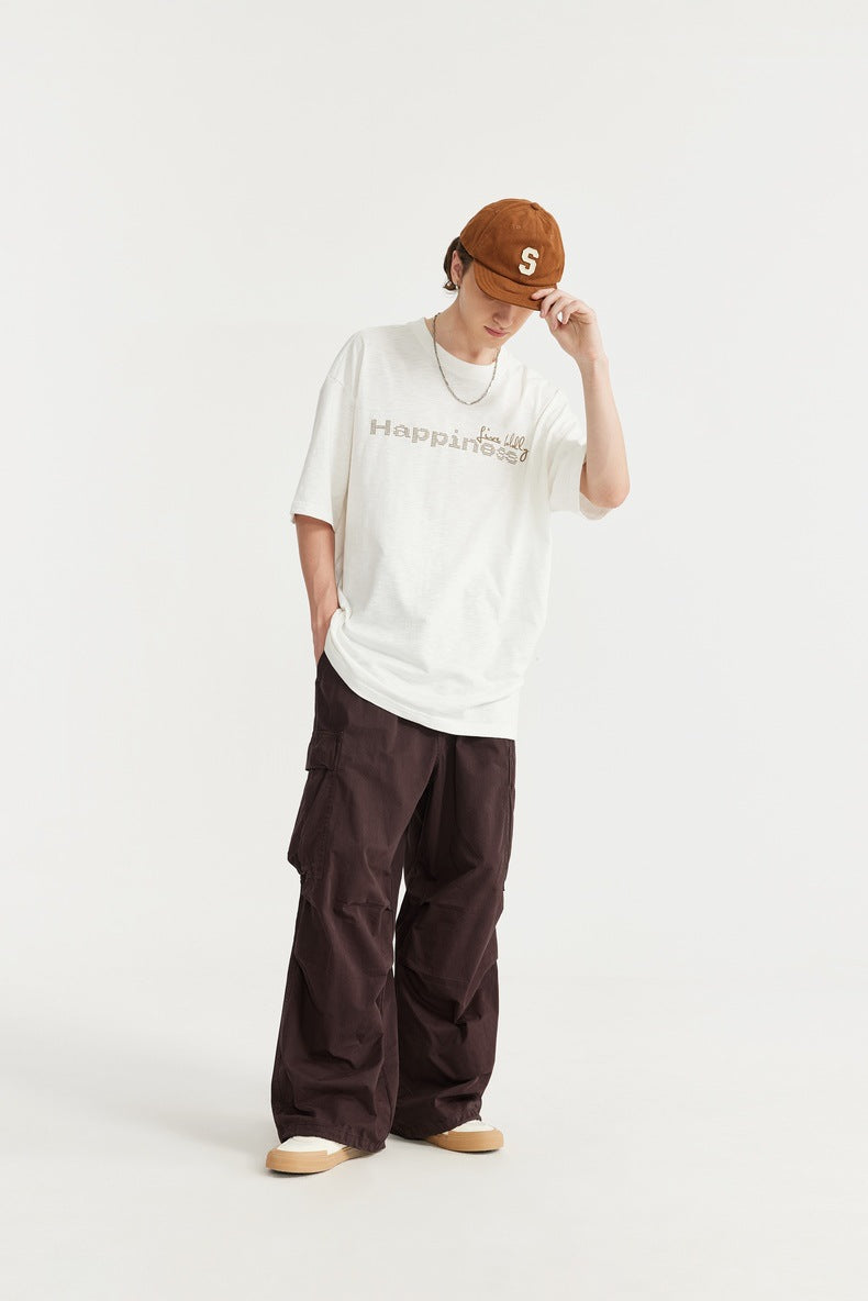 Washed Wide-Leg Cargo Overalls PinkLimes Trending Streetwear