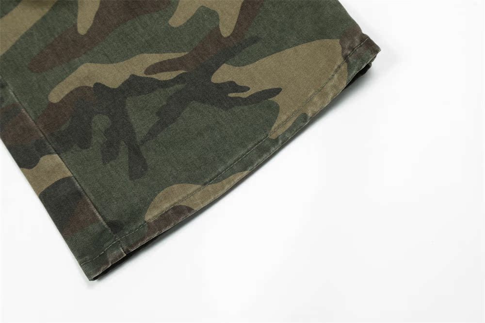 Camouflage Pleated Cargo Pants PinkLimes Trending Streetwear