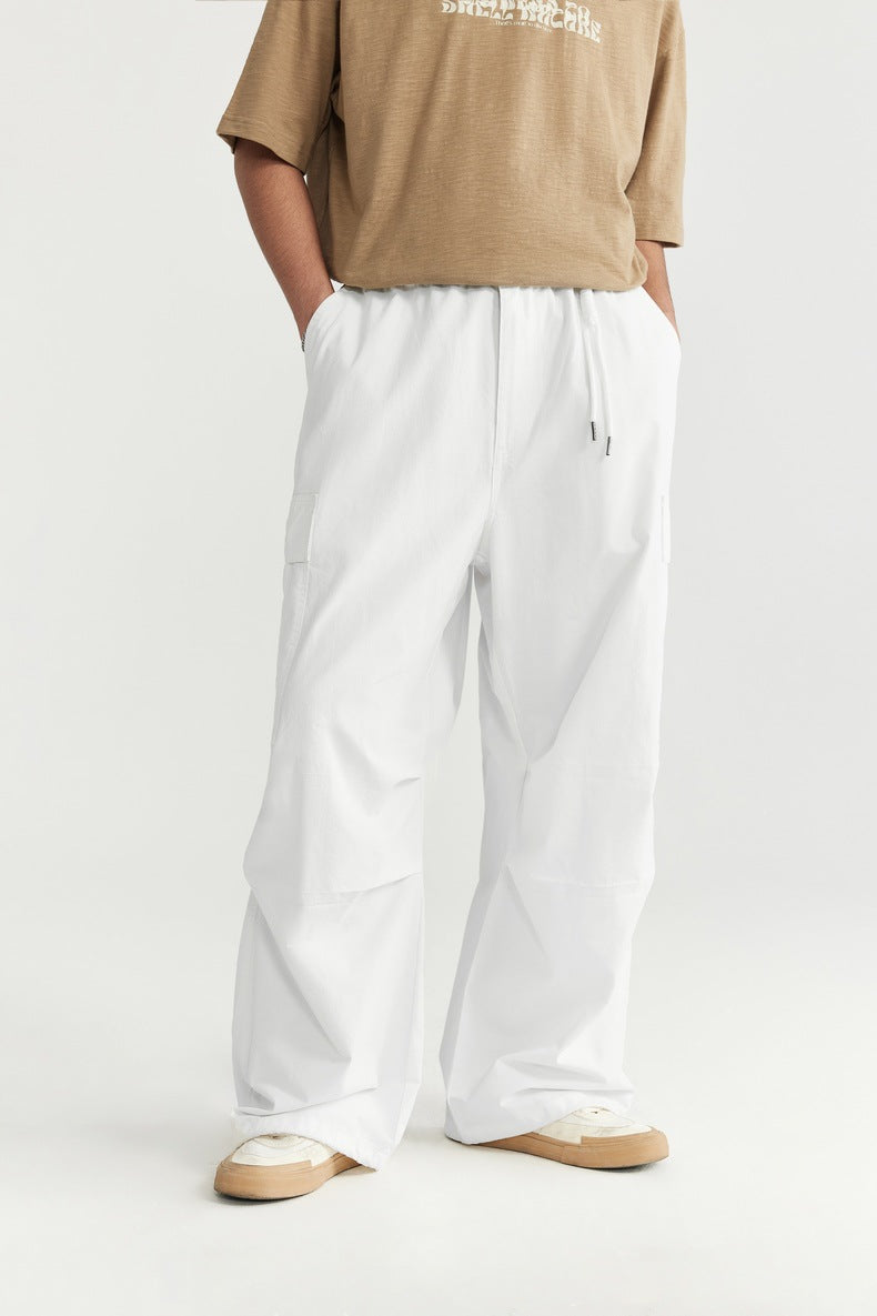 Washed Wide-Leg Cargo Overalls PinkLimes Trending Streetwear
