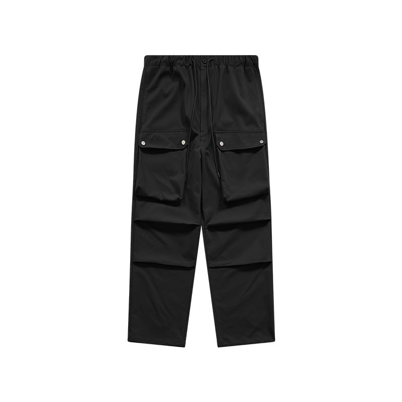 Large Pocket Paratrooper Cargo Pants Black PinkLimes Trending Streetwear