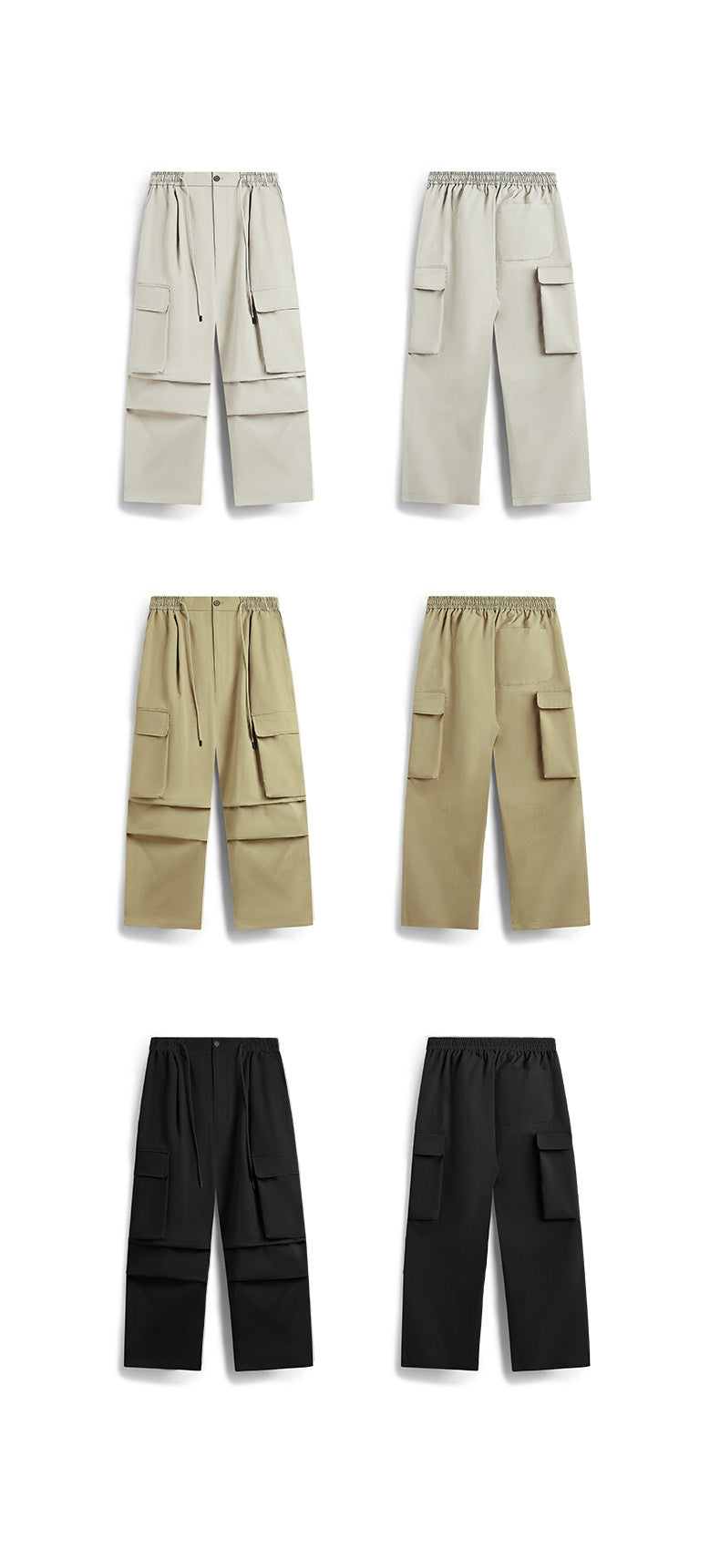 Herringbone Parachute Wide Leg Cargo Pants PinkLimes Trending Streetwear
