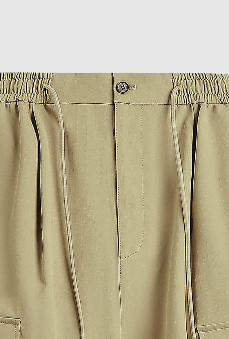 Herringbone Parachute Wide Leg Cargo Pants PinkLimes Trending Streetwear
