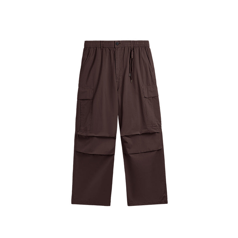 Washed Wide-Leg Cargo Overalls Auburn PinkLimes Trending Streetwear